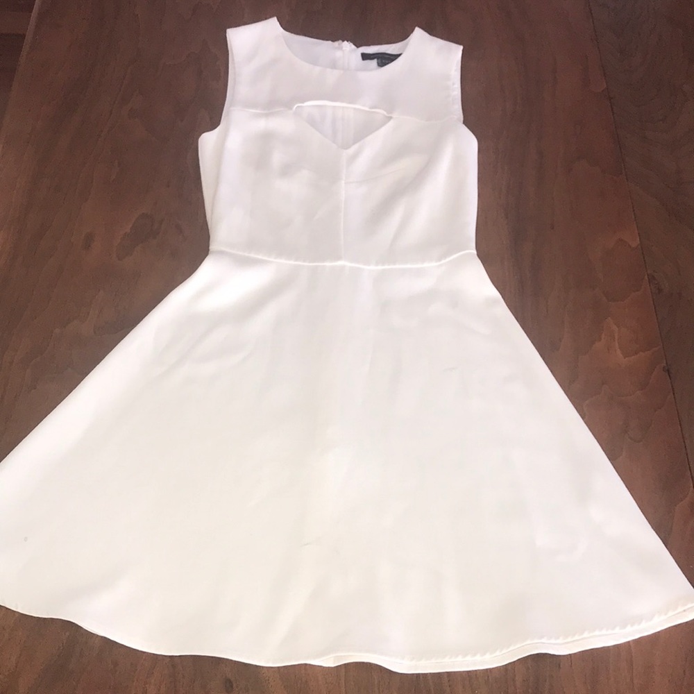 French Connection White A-line dress